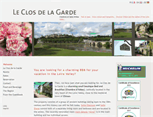 Tablet Screenshot of leclosdelagarde.fr